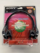 Vintage Sony Walkman FM/AM Adjustable Double Headband SRF -H2 Headphones NIP