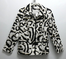 NWT Chico  s Zenergy Neema Animal Foil Print Jacket Size 1 S/M MSRP 109