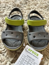 Children s Crocs Bayaband Sandal K Charcoal Relaxed Fit Size US C5