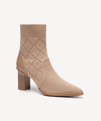 Women s Apricot UrbanEase Pointed Toe Block Heel Ankle Boots Size 8