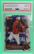 2022 Bowman Draft Baseball Jackson Holliday ROOKIE #BD-168 PSA 10 ORIOLES GEM MT