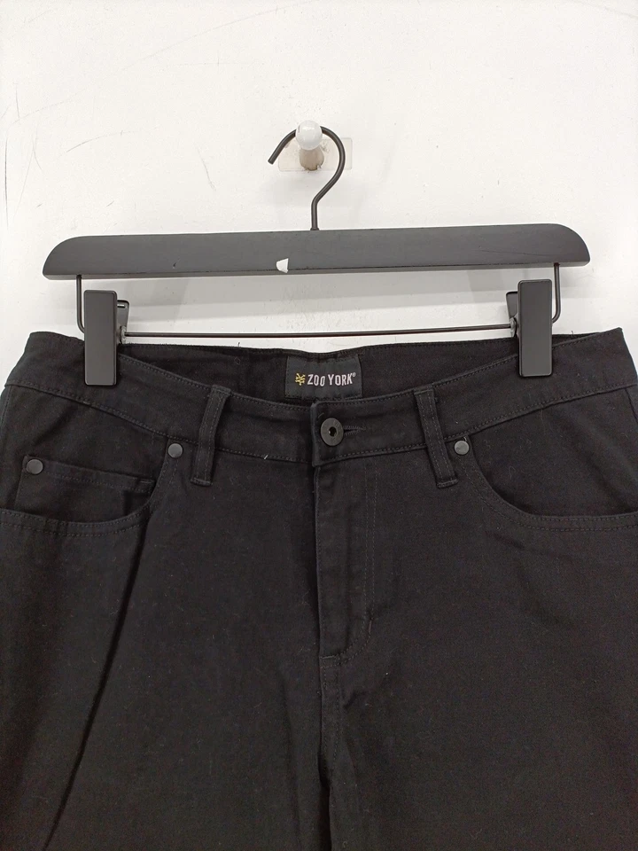 Zoo York Women's Jeans UK 30 Black Cotton with Spandex Straight - Image 3 of 4