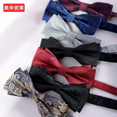 Buy One Get One Free Men's Bow Tie for Wedding Suit Groomsman Accessories Shirt