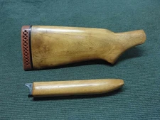 H&R TOPPER MODEL 158 12GA. - WOOD STOCK SET - W/ STOCK BOLT & FOREND SCREW