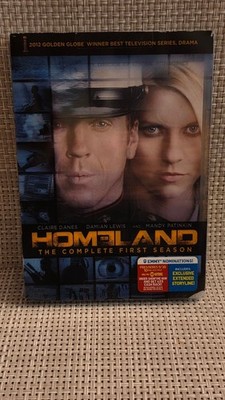 HOMELAND COMPLETE SEASON 1 DVD CLAIRE DANES DAMIAN LEWIS GOLDEN GLOBE WINNER TV
