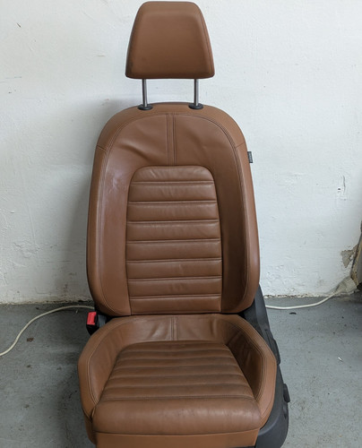 VW Passat 3C B7 Fahrersitz Sitz Leder Braun 3C8881105 AH Original Echtleder