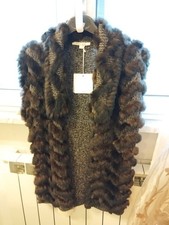 Gillet Marrone Lana E Lapin Tg L Nuovo Con Etichetta 