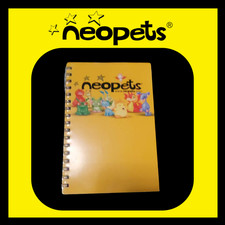Vintage Neopets Yellow Group Notebook   2001 Limited Edition   Sealed   CODE