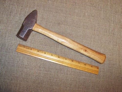 Old 2 Lb Lehigh Valley Railroad Cross Peen Hammer Blacksmiths Forge Anvil Tool