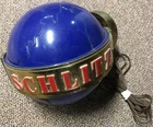 Vintage SCHLITZ BEER rotating Saturn Globe Lighted Wall Sign See Desc.