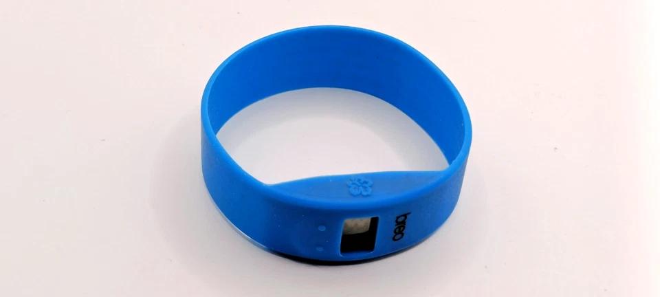 Reloj de cuarzo digital de piel BREO AZUL 20 cm tamaño máximo de muñeca -En muy buen estado/funcionando Foto 4 de 4