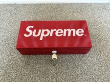 Supreme FW11 Red Metal Lock Box - Box Logo Accessory - Rare - Great Condition