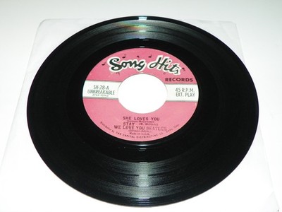 Song Hits  45rpm  SOME BEATLES SONGS RARE VG+