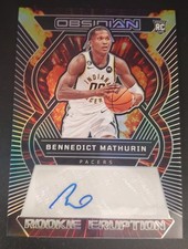 BENEDICT MATHURIN 2022 Obsidian RC Auto #'d /99 Rookie Eruption CLIPPERS 🔥!