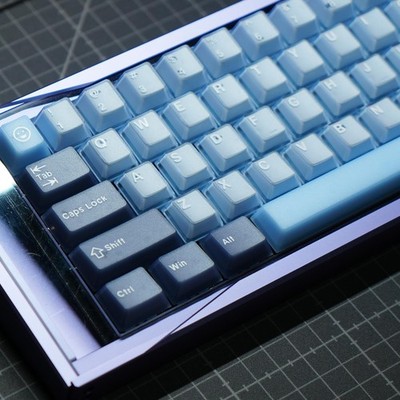 164 Keys Jelly Keycaps Cherry Profile Blue Fits 60/65/75/100 Keyboard MX