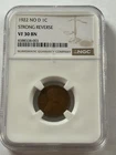 1922 NO D LINCOLN CENT (STRONG REVERSE) NGC VF 30 BROWN