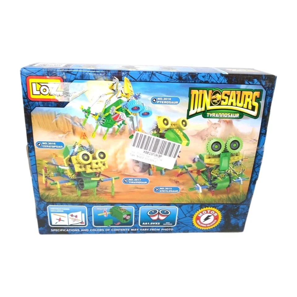 LOZ Robotic Dinosaur Tyrannosaurus 3017 Motor 105 pcs NEW - Image 2 of 3