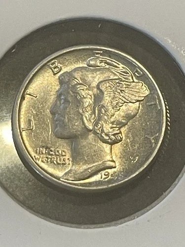1945-D Mercury Dime - AU - About Uncirculated - 90% Silver X2776