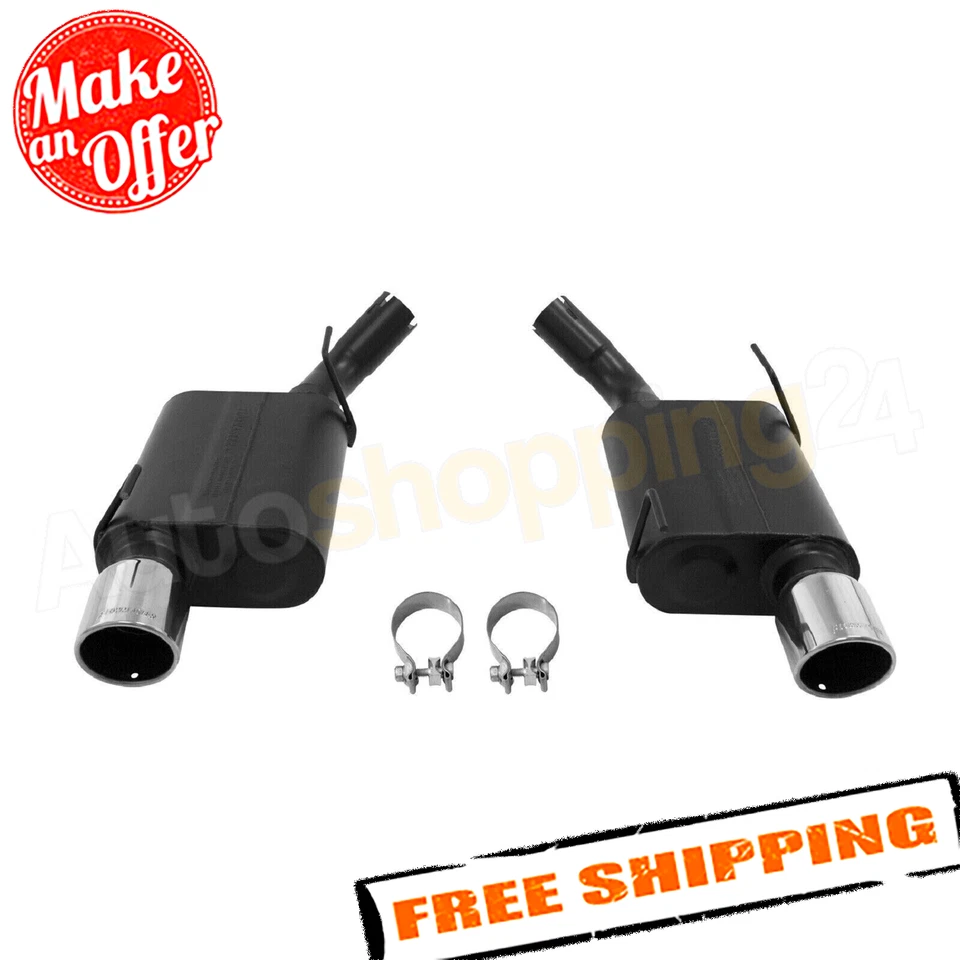 Flowmaster American Thunder 2.5" Axle-Back Exhaust for 2005-2010 Ford Mustang GT Foto 2 de 4