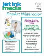 Jet Ink Media FINE ART WATERCOLOR 2 NEW packages Paper 8.5"x11" 