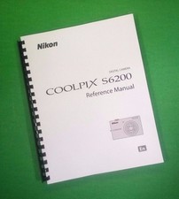 Owners Manual for Nikon S6200 Camera 212 Pages W/Clear Covers 