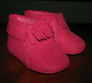 hot pink moccasins