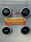 Chevrolet S10 Poverty Hubcaps Blue Retro Rat Rod C10 15”-14” 1983-90 Set 4 10.5”