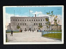 Aquarium and Battery Park New York City -PM Oct 7 1931 Jerico Center NYC SC# 632