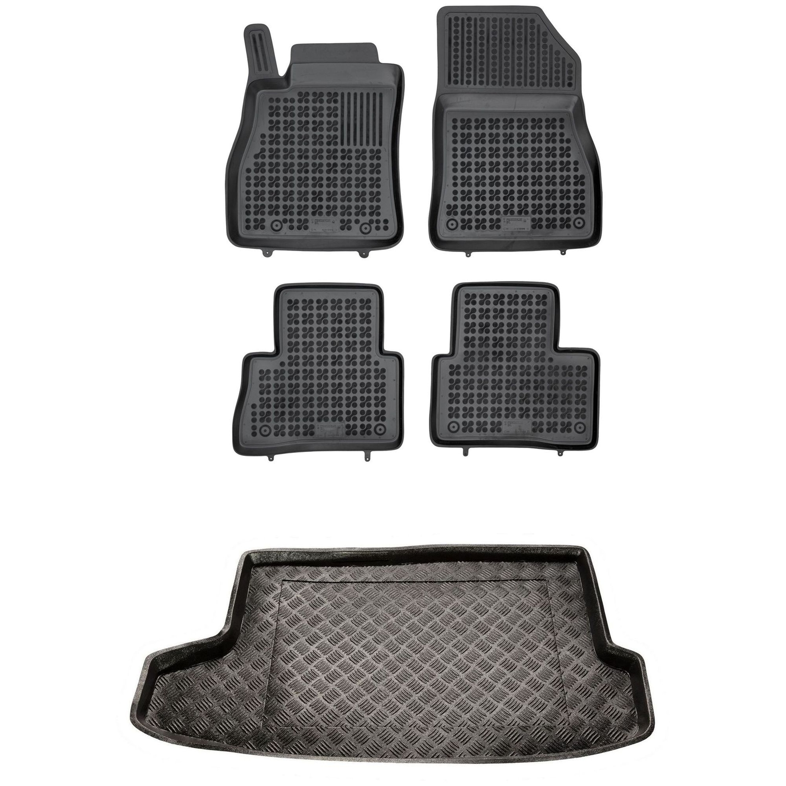 Tapis de sol et de coffre en PE pour Nissan JUKE I spécial sorties nature