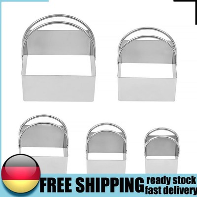 5pcs Biscuit Fondant with Handle Bread Sandwich Molds for Making Cookies Scones