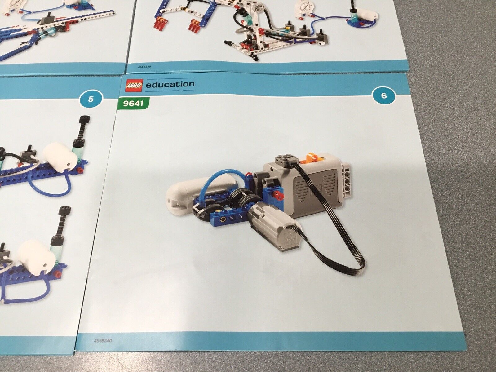 Lego Education Pneumatics Add-on Parts Set 9641 COMPLETE SET OF MANUALS ONLY