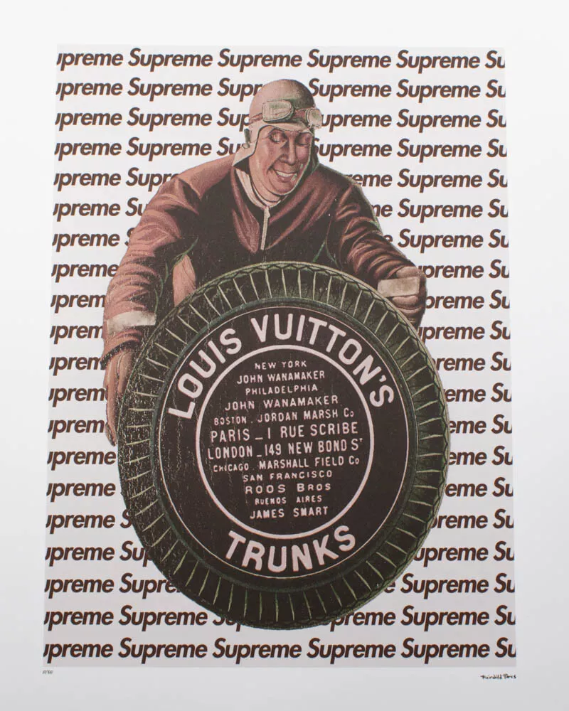 Supreme Louis Vuitton Wall Art