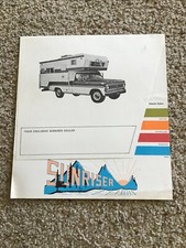 1960s Sunriser pickup campers,  original sales literature.
