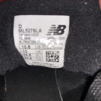 New Balance Men's 527 V1 Sneaker - BLACK ML527SLA Size 10.5