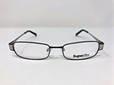 SUPERFLEX KIDS Eyeglasses Frames SFK-86 C.3 46-16-125 Silver/Black Full Rim VG87