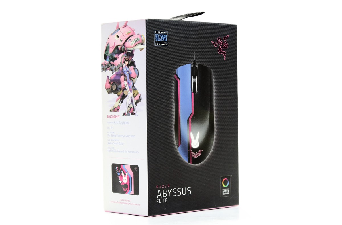 その他 Razer abyssus OverWatch Diva edition Overwatch D.va Razer Abyssus Elite Optical 7200 DPI Gaming