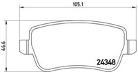P 23 101 Brembo Bremsbelagsatz, Scheibenbremse FüR Fiat