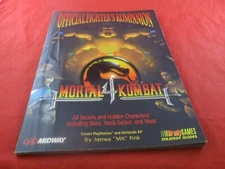 Mortal Kombat 4 Official Fighter's Kompanion PS1 N64 Strategy Guide Hint Book