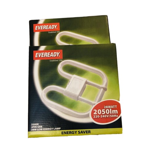 2 X KAŻDA GOTOWA LAMPA ENERGOOSZCZĘDNA 28 WATT 2 PIN GR8 - 2050lm - Zdjęcie 4 z 4