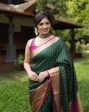 INDIAN SARI PAKISTANI WEDDING SAREE BLOUSE NEW BOLLYWOOD DESIGNER PARTY WEAR