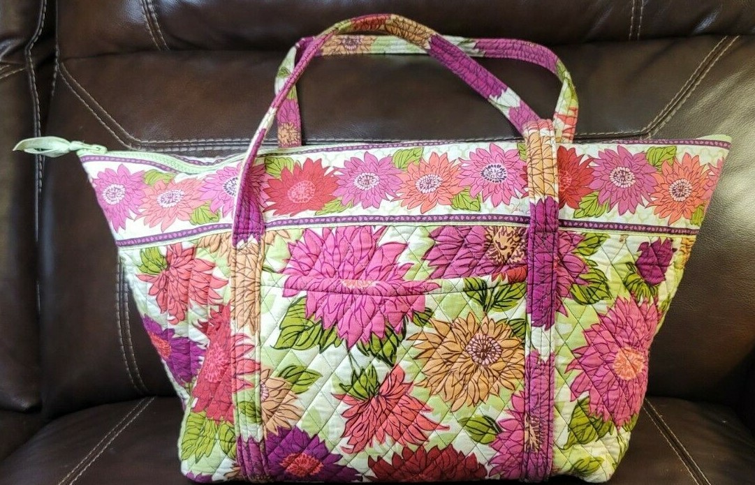 Vera Bradley Weekender in Hello Dahlia Rare Retired Pattern. | eBay