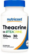Nutricost Theacrine as Teacrine 100 MG per serving, 60 Capsules