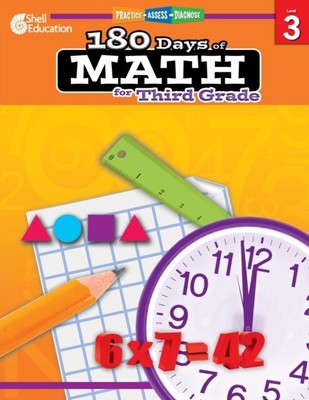  180 Days Math for Third Grade by Jodene Smith 9781425808068 NEW Paperback  soft