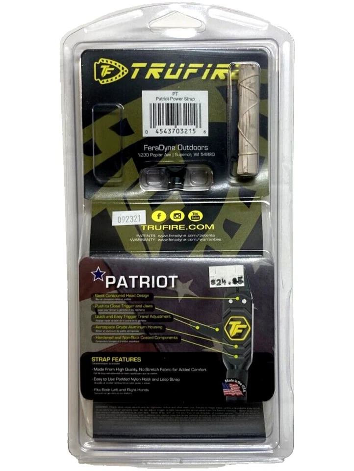 TRUFIRE Patriot Power Strap Hunting Archery Release Made in the U. S. A. - Image 2 of 4