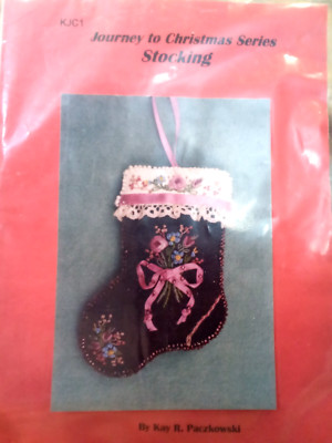 K. Paczkowski Journey to Christmas Silk ribbon embroidery & Beaded Bell kit