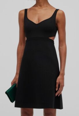 $395 Theory Women's Black Sleeveless Cut-Out Flare Dress Petite Size P | eBay $395 Theory Women's Black Sleeveless Cut-Out Flare Dress Petite Size P | eBay