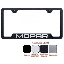Mopar Laser Etched Logo Notched License Plate Frame Official Licensed Mopar Laser Etched Logo Notched License Plate Frame Official Licensed
