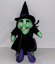 Vtg Halloween Witch Parachute Plush Nylon Toy 1998 International Silver Co 13"