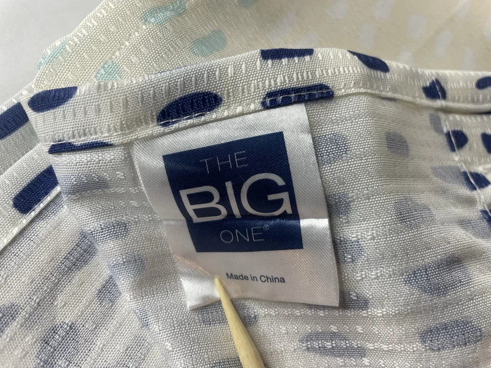 Kohls "The Big One" Cortina de Ducha Azul Variegado 72" x 70" Nueva Foto 2 de 4