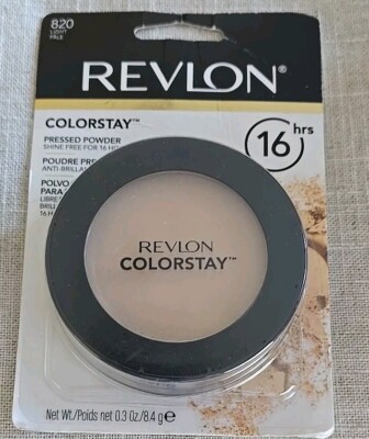 Revlon ColorStay ~ 820 LIGHT PALE ~ 16 Hour Pressed Powder ~ Sets Makeup 0.3 oz